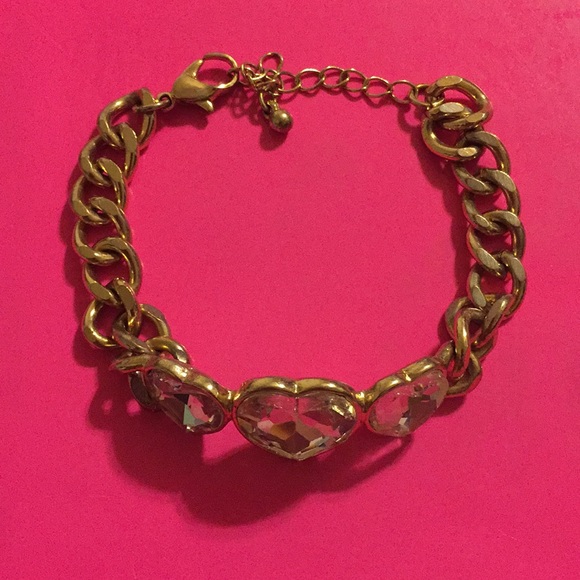 Women's bracelet with heart shaped gems - Picture 2 of 4